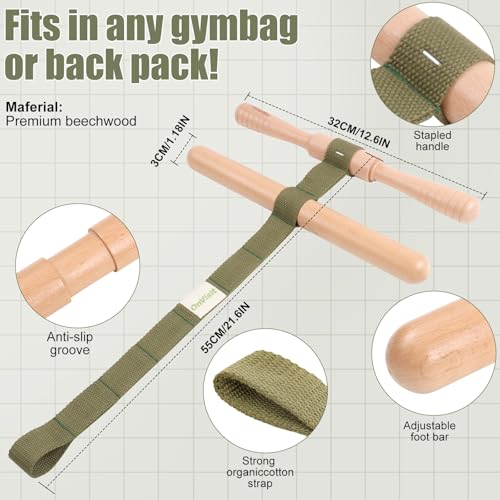 Innovative Muscle Stretching Device,Adjustable Length Hamstring Stretcher, Bring Flexibility, Pain Relief, Entire Body Easily Perform Yoga and Stretching at Home, Office, Gym
