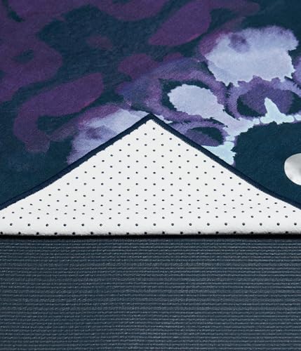 Manduka Yogitoes Hot Yoga Mat Towel - 71" | Moisture Activated Grip | Patented Silicone Nubs | Highly Absorbent, Durable & Easy Care | Made from Recycled Materials | 71 x 24 Inches | Chakra Residence - color: Chakra Residence, size: 71" x 24"