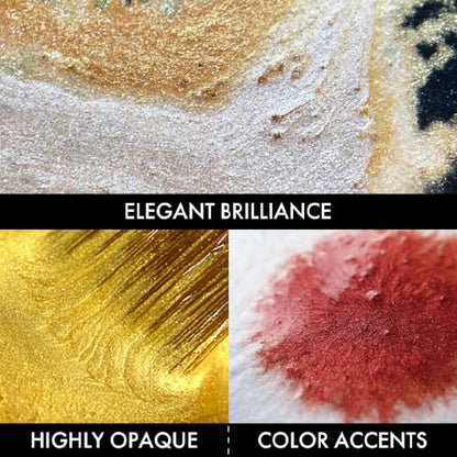 Kuretake GANSAI TAMBI Watercolor Paint Set 24 Glittery Colors II - Metallic, Professional-quality art supplies for artists adult painting aketching, Non-Toxic, Made in Japan - style: 24 Colors (Metallic2)