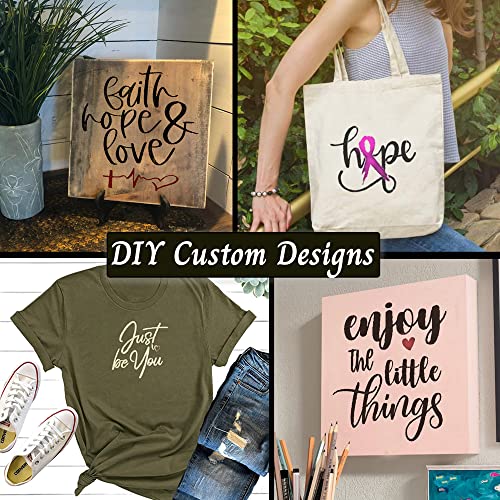 20 Piece Inspiration Word Stencil Set - Stencils for Painting on Wood, Canvas, Fabric and More – Stencils for Crafts Reusable with Paint, Drawing, Farmhouse Signs, Wood Burning - 6 Inch
