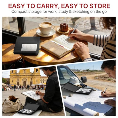 WUO Mechanical Pencil Set, 4 Pack 0.5mm & 0.7mm Metal Drafting Pencils | Mechanical pencils with 480 HB leads, eraser pen, 4B erasers, case for technical drawing, sketching, writing & school - color: Black+Sliver