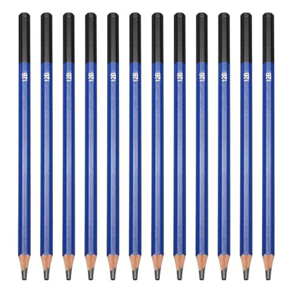PATIKIL 12B Drawing Pencils for Sketching, 24PCS Sketch Pencils for Drawing Art Pencils Graphite Wood Pre-sharpened for Drawing Sketching Artists, 12B Pencils - style: 12B
