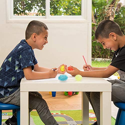 Spiky Balls Stim Toy 4 Pcs Set, Picking Desk Fidgets for Kids & Adults, ADHD Autism, Sensory Fidget Toys for School, Stress Relief and Boost Focus - size: 4 Pcs