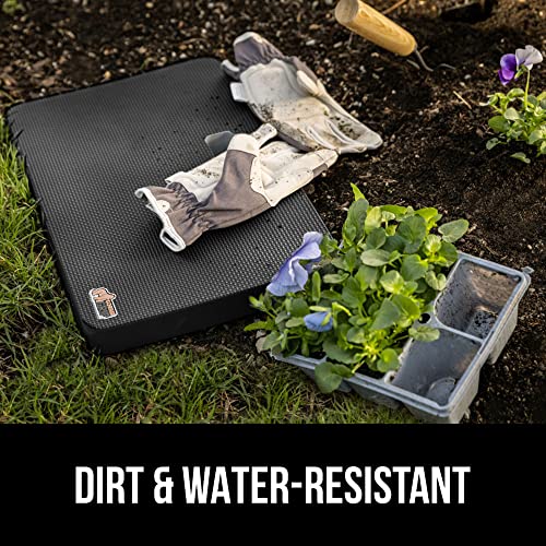GORILLA GRIP® Extra Thick Foam Kneeling Pad for Gardening, 17.5x11 Black - color: Black