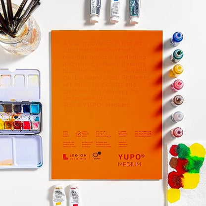 Legion Yupo Polypropylene Pad, 11 X 14 inches, Medium 74lb., 10 Sheets (L21-YUP197WH1114)