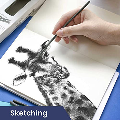 Pacific Arc Large Willow Charcoal Stick 4/Pkg, Soft, Black, Willow Charcoal for Sketching and Drawing - style: Willow Soft | 4 Sticks