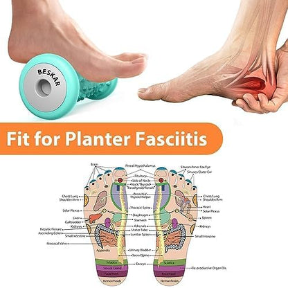 BESKAR Foot Massager Roller for Plantar Fasciitis Relief - color: Green