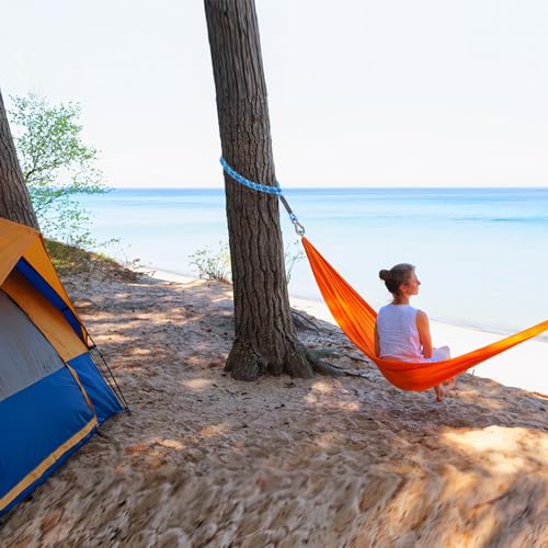 BeneLabel 2Pcs Tree Swing Rope 19" Hammock Tree Swing Hanging Strap Blue - color: Blue, size: 19"(2 Pack)