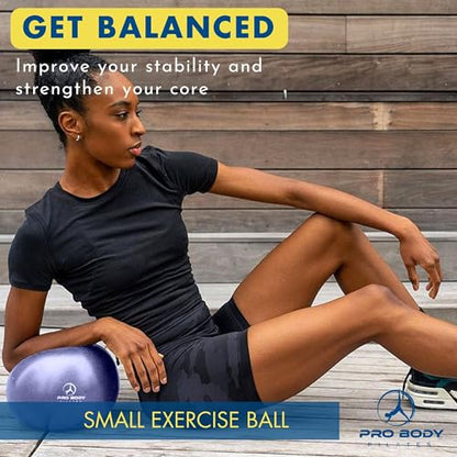 ProBody Pilates Ball Small — 9 Inch Small Yoga Ball - color: Indigo