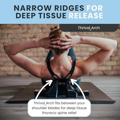 Thrival Arch Back Stretcher, Psoas Muscle Release Tool, Carbon Black - color: Carbon Black, size: ThrivalArch