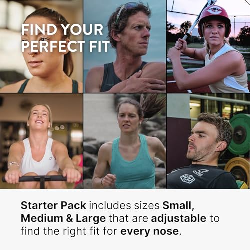 Rhinomed Turbine Sport Nasal Dilators, 38% More Air, Starter Pack - 3 Sizes - style: 3 Pack Starter