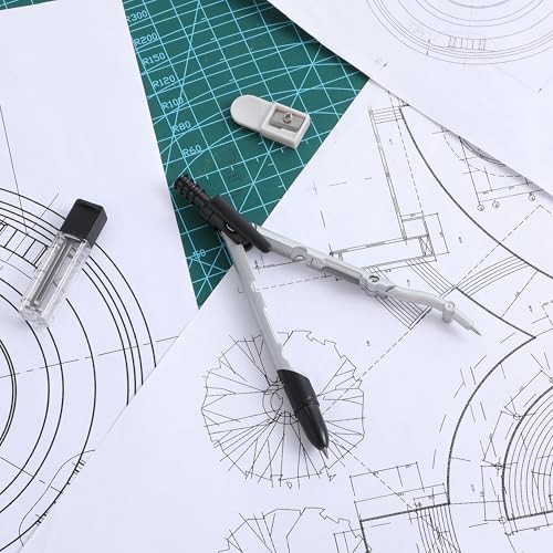 Mr. Pen- Convertible Compass, Extra Lead Refills, Compass Geometry Tool | Compass Drawing Compass, Geometry Compass, Math Compass, Drafting Compass Math, Drafting Tools, Math Compass for Geometry