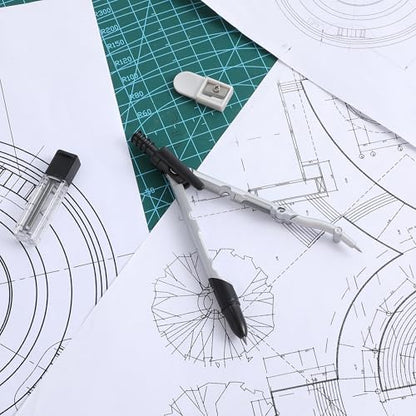 Mr. Pen- Convertible Compass, Extra Lead Refills, Compass Geometry Tool | Compass Drawing Compass, Geometry Compass, Math Compass, Drafting Compass Math, Drafting Tools, Math Compass for Geometry