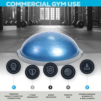 BOSU® Pro Balance Trainer - color: Blue/Gray