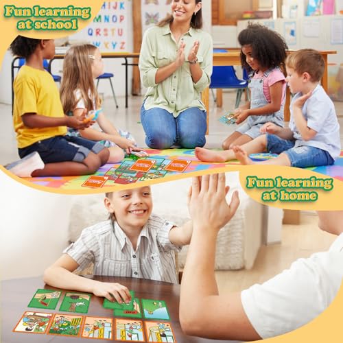 Kasfalci Sequencing Cards, Sequence Game for Kids, Speech Therapy Materials for Autism, Improve Storytelling,Social Skills, Sentence Building, Preschool Learning Activities for Classroom & Homeschool - style: 5-Scene Sequencing Cards