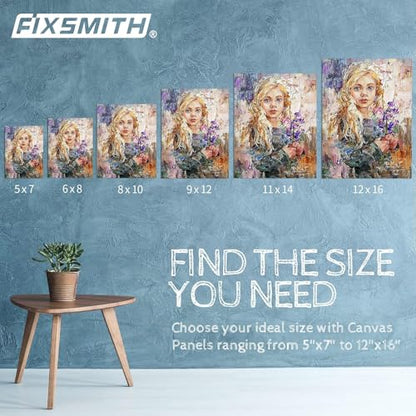 Canvas Boards for Painting Multi Pack- 5x7,8x10,9x12,11x14 (8 of Each),Set of 32, 100% Cotton Primed Canvas Panels for Acrylic, Oil, Art Supplies for Kids, Adults, Beginners - size: 5x7, 8x10, 9x12, 11x14