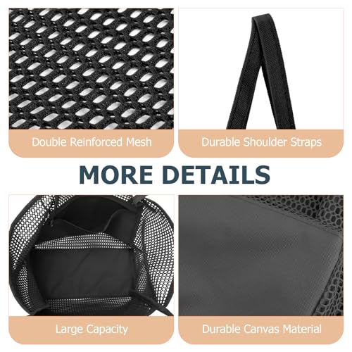 Iioscre Beach Bag for Women, Causal Hobo Handbags with Zipper Inner Pocket - color: Black