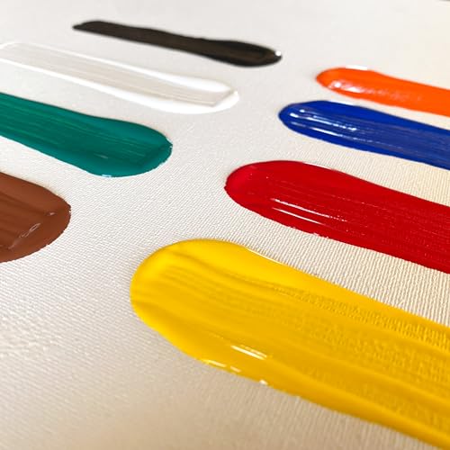 milo Acrylic Paint Set, 8 Primary Colors, 8 oz Bottles, Semi-Gloss | Safe, Non-Toxic, Made in the USA, Arts & Crafts Paints for Artists, Student & Hobby Painters, Paint Pack, Classroom, Bulk - style: Primary Set 8 x 8 oz