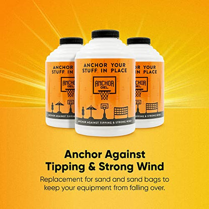 Sand & Sand Bag Alternative Polymer | A Smarter Way to Keep Equipment from Tipping Over | Keep Portable Basketball Hoops, Umbrellas & Items with a Base from Falling | Made in USA (16oz)