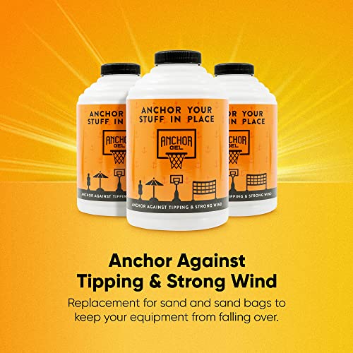 Sand & Sand Bag Alternative Polymer | A Smarter Way to Keep Equipment from Tipping Over | Keep Portable Basketball Hoops, Umbrellas & Items with a Base from Falling | Made in USA (16oz)