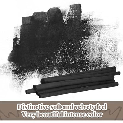 Gueevin 200Pcs Soft Willow Charcoal Sticks Drawing, 2-4mm,4-5mm,5-7mm,7-9mm | For Artists Beginners Students, Vine Charcoal Bulk for Sketching Shading Fine Art, Assorted Sizes, Back to School Gifts - size: 1 Count (Pack of 200)