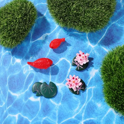 Garneck 5pcs Artificial Water Effect Sheet Self Adhesive - Fake Ocean Lake & River Scenery Effect Stream Pattern Sticker for Miniature Train Village Model Diorama Dollhouse Landscape DIY Decoration