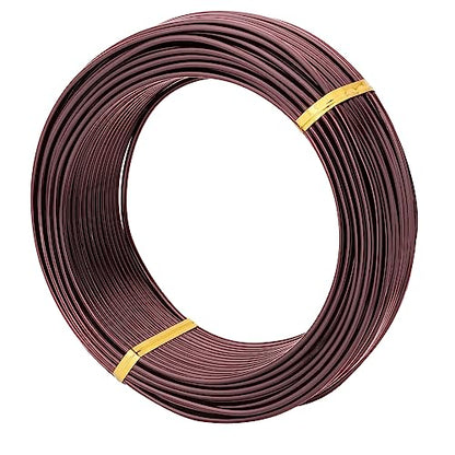 Bonsai Training Aluminum Wire, 2.0mm 12 Gauge Bronze 200g, Bendable Anodized Craft Wire, Flexible Armature Wire for Bonsai Tree Shaping, DIY Handcraft and Model Making(Bronze-2.0) - color: Brown, size: 12 Gauge