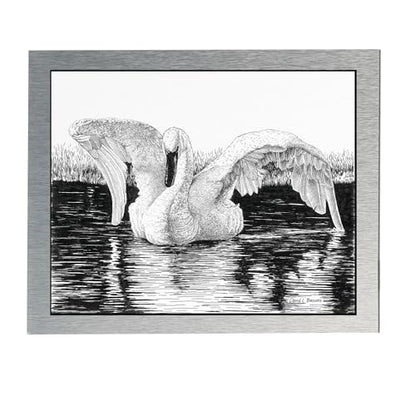 AlumaComp Aluminum Archival Painting & Mounting Panel, 10x20, Double-Sided, 100% Archival, Acid-Free, 4mm Thick, for All Media - Ideal for Professional Photographers, Fine Artists, Graphic Artists - size: 10"x20"