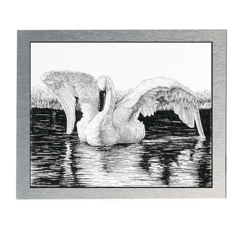 AlumaComp Aluminum Archival Painting & Mounting Panel, 24x24, Double-Sided, 100% Archival, Acid-Free, 4mm Thick, for All Media - Ideal for Professional Photographers, Fine Artists, Graphic Artists - size: 24"x24"