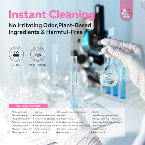 SAVILAND Airbrush Cleaner Instant Cleaning: 8.12 fl. oz Airbrush Cleaner Solution Low Odor Natural Ingredients Quickly Remove Water-Based Acrylic Paint Watercolor Airbrush Gel Nail Polish Clean Clog | Low Odor, Natural Ingredients, Quickly Remove Water-Ba