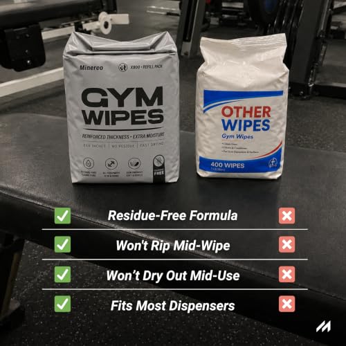 Gym Wipes Refill - Fitness Equipment & Yoga Mat, Unscented 800 ct - size: Single