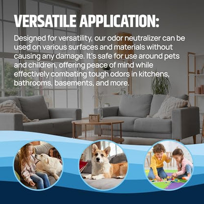 SOCAR CHEMICAL - Odor Neutralizer Eliminates odors for Home, Office, Gym, Car. Eliminates Unwanted Smells from Pets, Cooking, Sports Gear, Urine, Vomit & Unwanted, Strong Odor 32oz Liquid Spray - size: 32 Fl Oz (Pack of 1)