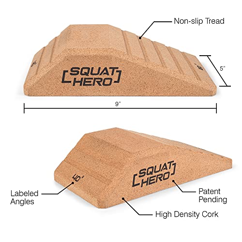 Cork Squat Wedge Block, Pack of 2