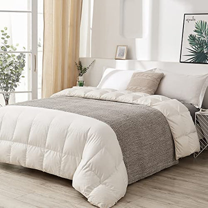 Longhui bedding 소파용 니트 담요, 부드럽고 아늑한 세탁기 세탁 가능한 100% 면 소파 담요, 무거운 1.1kg(2.5파운드) 무게, 세탁 가방 포함, 그레이 및 화이트 - color: 회색., size: 51" x 63", Standard