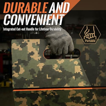 Mechanic Mat, 47.2 x 15.7 x 1 Inch Foldable Mechanic Kneeling Pad - color: camouflage