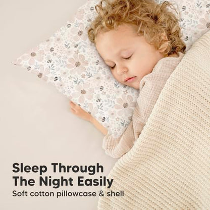 Toddler Pillow with Pillowcase, 13x18 My Little Dreamy Pillow (Flora Vale) - color: Flora Vale