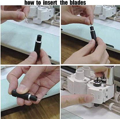 50 Pcs Replacement Blades Compatible with Explore 4/3/Air 2/Air/Air one/Maker/Maker 4/3/2 Cutting Machines - 10PCS Fine Point Blade, 30PCS Standard Blades and 10PCS Deep Point Blades - size: 50 pieces