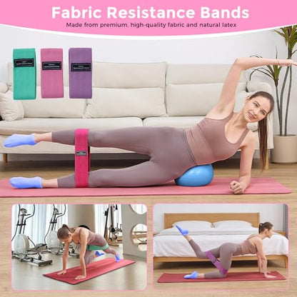 Home Pilates Kit Pilates Equipment Set for Women, Pilates Essentials Kit - color: Blue - 11 Pieces Kit