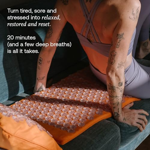 ShaktiMat Acupressure Mat for Tension Release, Premium Level 1 Amber - color: Premium-amber, size: Level 1