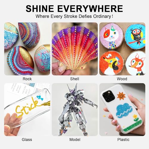 IVSUN 128 Colors Art Markers Set + 18 Super Golden Metallic Markers