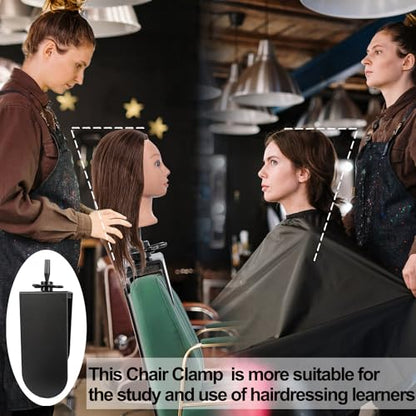 Mannequin Clamp Stand for Chair for Hairdresser Styling with Clamp stand (2 Pack) - color: 2 Pack