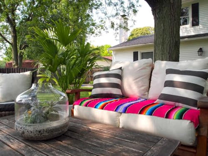 Del Mex Mexican Serape Blanket (X-Large, Pink) - color: Pink, size: X-Large