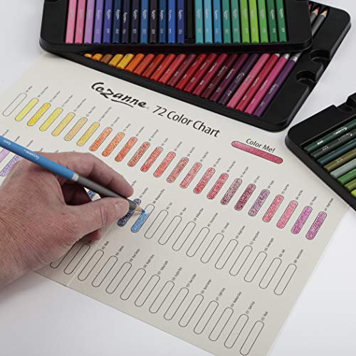Jerry's Artarama Cezanne Superior Artists Colored Pencils - Set of 72 artist-quality Color Pencil, Perfect for Coloring, Easy to Sharpen Hardwood Pencils with Included Sharpener, Ideal for Drawing - size: 72 Count (Pack of 1)
