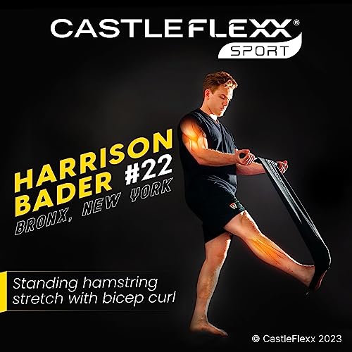 CastleFlexx Mobility and Full Body Strengthening Device - color: Black/Red, size: Standard 5'0 - 5'8