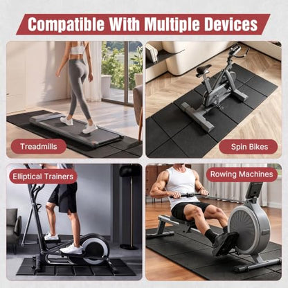 Treadmill Mat, Carpet Hardwood Floor Protect, Walking Pad, 55 × 24" - size: 55"L × 24"W × 0.2"Th