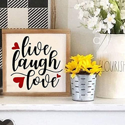 20 Piece Inspiration Word Stencil Set - Stencils for Painting on Wood, Canvas, Fabric and More – Stencils for Crafts Reusable with Paint, Drawing, Farmhouse Signs, Wood Burning - 6 Inch