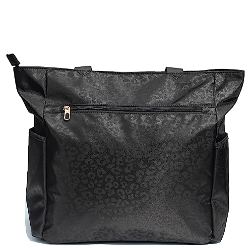 ESVAN Original Floral Tote Bag Large Shoulder Bag with Multi Pockets for Gym Travel Beach Daily Bags - color: A1