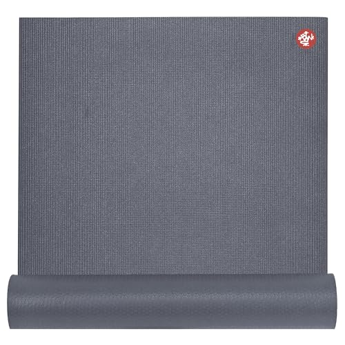 Manduka PROlite Yoga Mat 4.7mm | Lifetime Durability | Hygienic Construction | Teacher Approved - color: Thunder, size: 68" x 24"