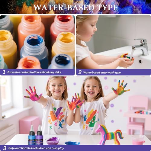 Colima Airbrush Paint, 36 Colors 30 ml/Bottle, Opaque & Brilliant | Ready Spray Water-Based Acrylic Paint Set for Metal, Plastic Models, Canvas & Wood, Perfect for Artists Beginners & Hobbyists