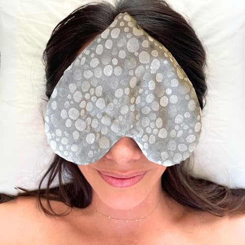 Stillnus Weighted Heart Eye Pillow & Eye Mask – Gift for Women, Pebble - style: Moon